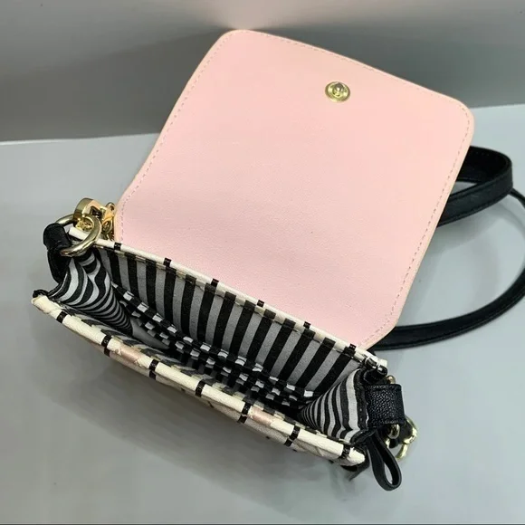 Betsey Johnson crossbody quilted stripes w… - Picture 9 of 9